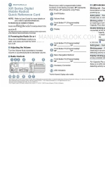 Motorola XiR Series Quick Reference Card