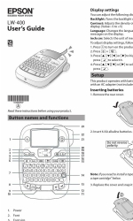 Epson LabelWorks LW-400 Podręcznik użytkownika