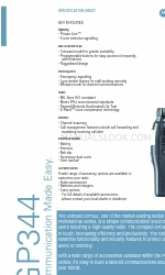 Motorola GP344 Series Spezifikationsblatt