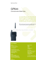 Motorola GP644 Specifiche tecniche