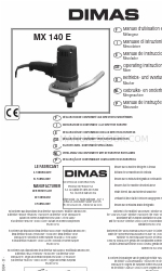 Dimas MX 140 E Manual de Instruções