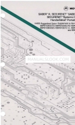 Motorola SECURENET SABER R Manual de serviço