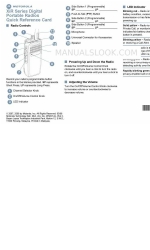 Motorola XiR Series Quick Reference Card