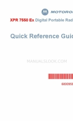 Motorola XPR 7550 Ex Quick Reference Manual