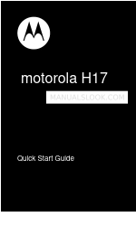 Motorola H17 - Headset - Monaural Manual de início rápido