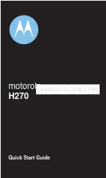 Motorola H270 - Headset - Over-the-ear Manuale di avvio rapido