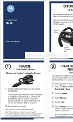 Motorola H710 - Headset - Over-the-ear Quick Start Manual