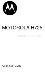 Motorola H725 Snelstarthandleiding