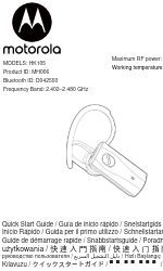 Motorola HK105 Snelstarthandleiding