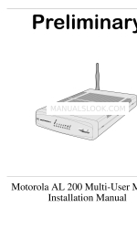 Motorola AL 200 Instrukcja instalacji