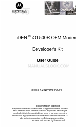Motorola iDEN iO1500R Manual del usuario