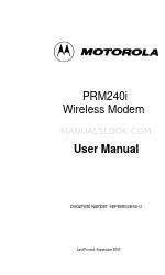 Motorola PRM240i User Manual