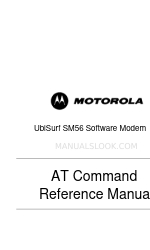 Motorola SM56 At Commands Reference Manual