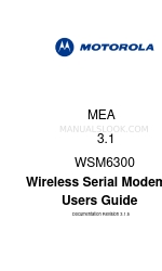 Motorola WSM6300 Manuale d'uso