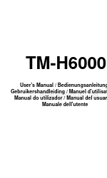 Epson TM-H6000 Manuel de l'utilisateur
