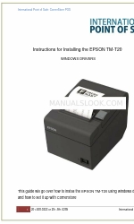 Epson TM-T20 Petunjuk Untuk Menginstal