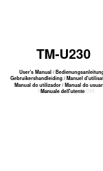 Epson U230 - TM Two-color Dot-matrix Printer Gebruikershandleiding