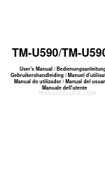 Epson U590P - TM B/W Dot-matrix Printer User Manual