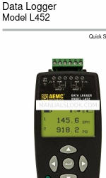 AEMC instruments L452 Краткое руководство по эксплуатации