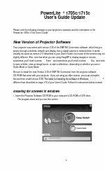 Epson 1705C - PowerLite XGA LCD Projector Оновлення документації