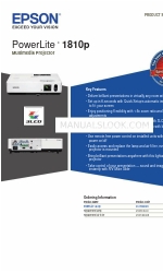 Epson 1810p - PowerLite XGA LCD Projector 브로셔