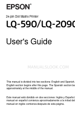 Epson 2090 - LQ B/W Dot-matrix Printer Kullanıcı Kılavuzu