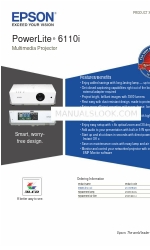 Epson 6110i - PowerLite XGA LCD Projector Especificações