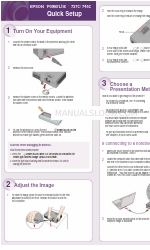 Epson 745c - PowerLite XGA LCD Projector Configuração rápida