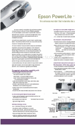 Epson 7850p - PowerLite XGA LCD Projector Брошура та технічні характеристики