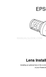 Epson 7900p - PowerLite XGA LCD Projector Установка объектива