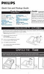 Philips 15PF5120-28E Hook Up Посібник з швидкого використання та підключення