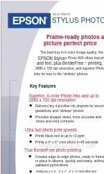 Epson C11C417001 - Stylus Photo 820 Color Inkjet Printer Spécifications