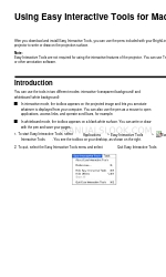 Epson Easy Interactive Tools Manuel de l'utilisateur