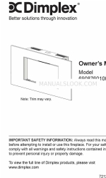 Dimplex 6908760100 소유자 매뉴얼