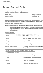 Epson LQ-860 - Impact Printer Boletín de asistencia sobre productos