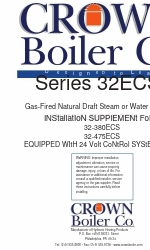 Crown Boiler 32-475ECS Handleiding installatiesupplement