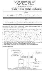 Crown Boiler 50-003 (3”) Coaxial terminal Installation Instructions