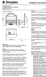 Dimplex Amesbury AME20 Istruzioni per l'installazione e il funzionamento