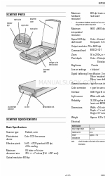 Epson Perfection 640U Series Manual de información del producto