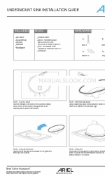 Ariel UNDERMOUNT SINK Manual de instalación