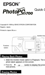 Epson PhotoPC 700 Manuale rapido