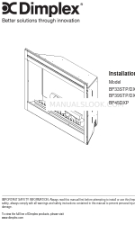 Dimplex BF33DXP Manual de instalação