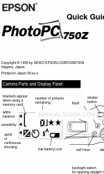Epson PhotoPC 750Z Skrócona instrukcja obsługi