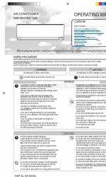 Toshiba ASYG12LMCB Manuale operativo