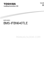 Toshiba BMS-IFBN640TLE Instrukcja instalacji