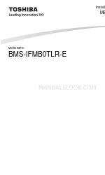 Toshiba BMS-IFMB0TLR-E Manuale di installazione