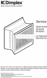 Dimplex BF392SD Service-Handbuch