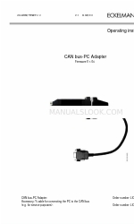 ECKELMANN LICANBUSAD Operating Instructions Manual