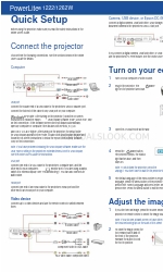 Epson PowerLite 1222 Manual de configuração rápida