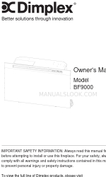 Dimplex BF9000 Owner's Manual